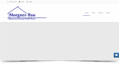 Desktop Screenshot of morgner-bau.de