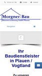 Mobile Screenshot of morgner-bau.de