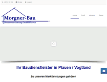 Tablet Screenshot of morgner-bau.de